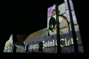 Bourgeauville video mapping itinérant Bandit Visions