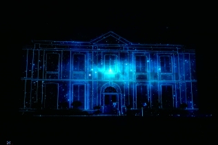 video mapping itinérant Bandit Visions